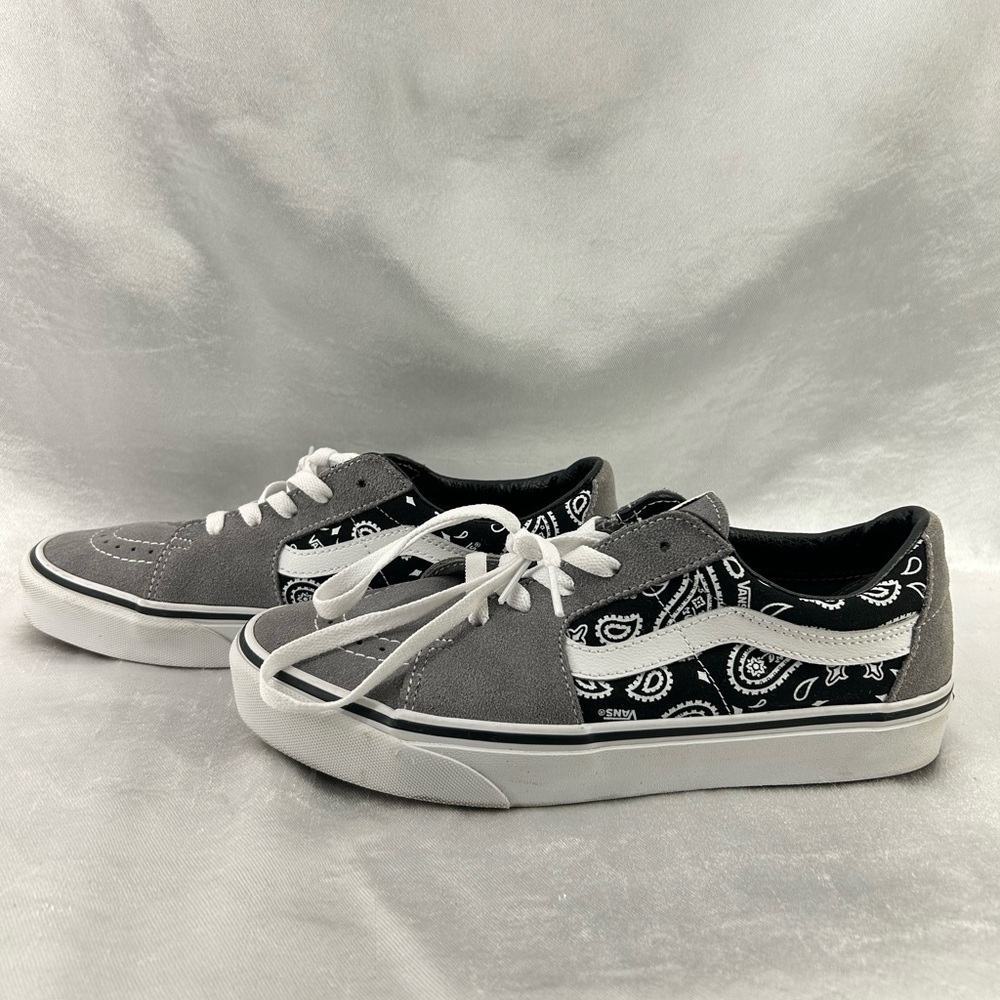 Vans Sk8 Low Paisley Suede Sneakers Size W9.5 - Picture 5 of 15